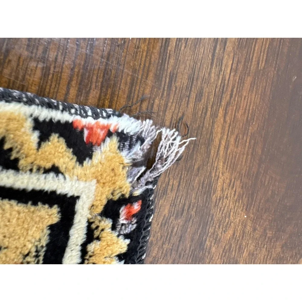 Vintage Tiger Pictorial Woven Rug 20x38 In Multicolor Traditional Accent‎ Decor